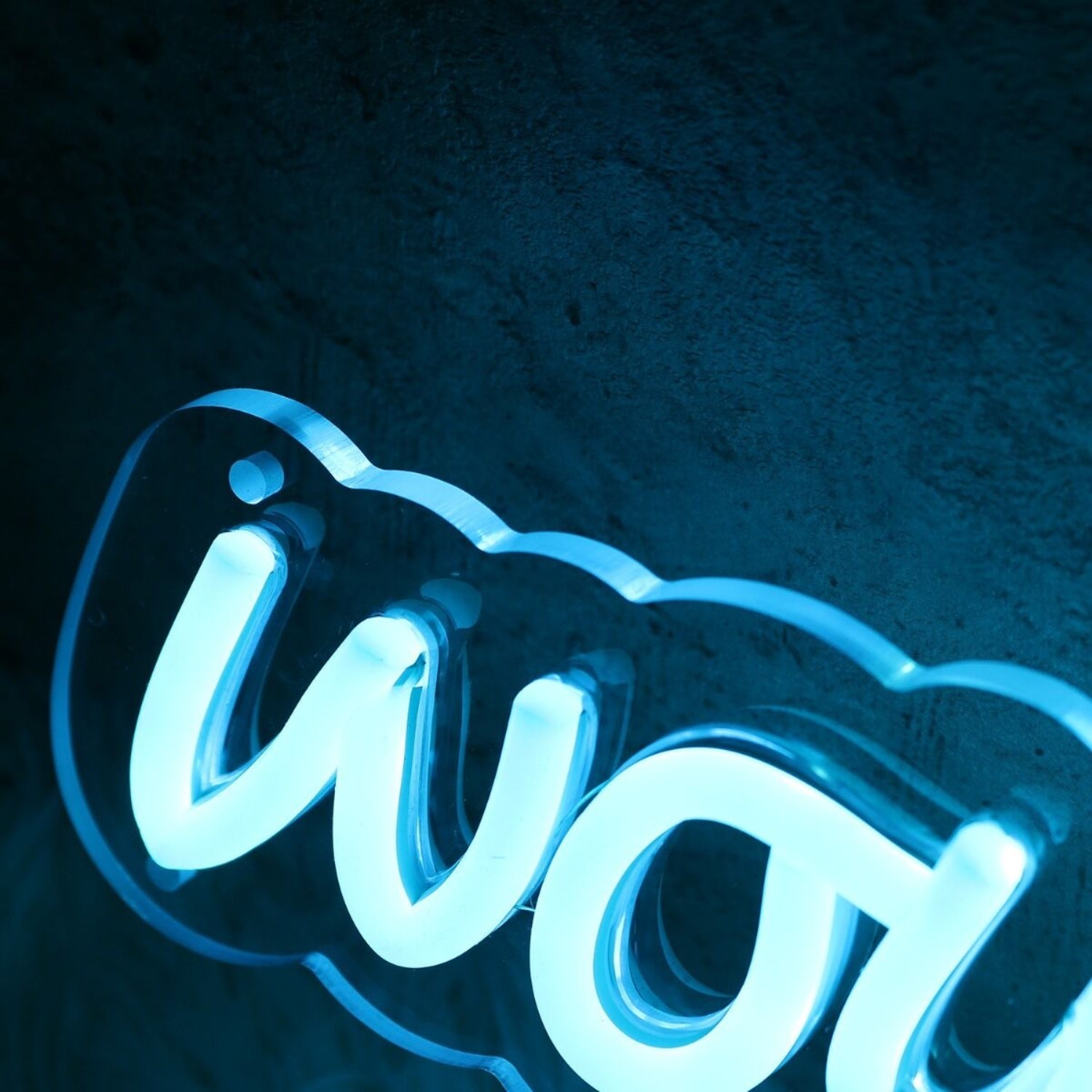 Would You Kindly Blue Led Neon Sign - Shineneon