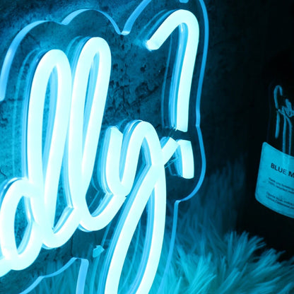 Would You Kindly Blue Led Neon Sign - Shineneon