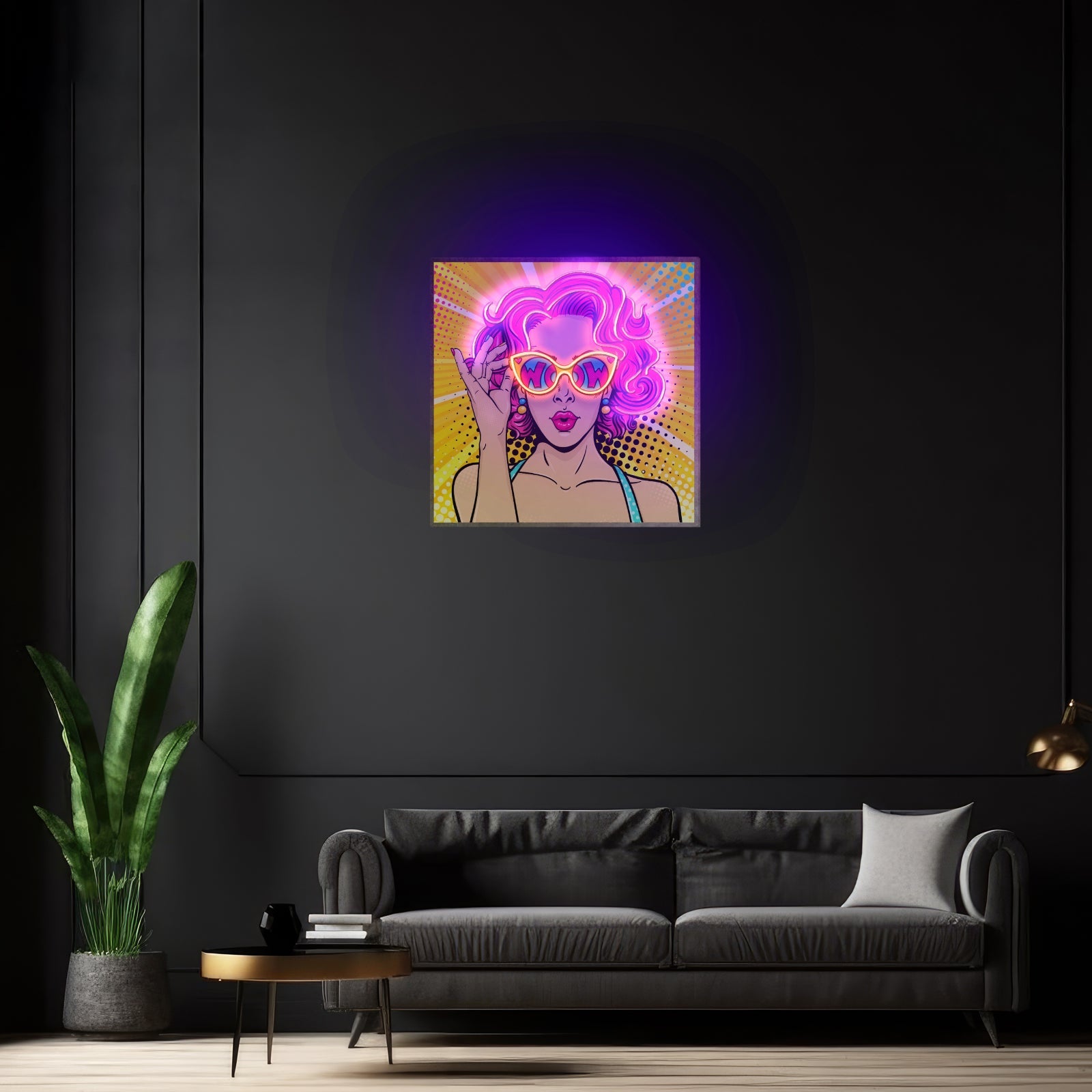 Wow Lady Custom Led Signs Custom Led Signs Artwork For Sale - Shineneon
