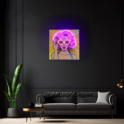 Wow Lady Custom Led Signs Custom Led Signs Artwork For Sale - Shineneon