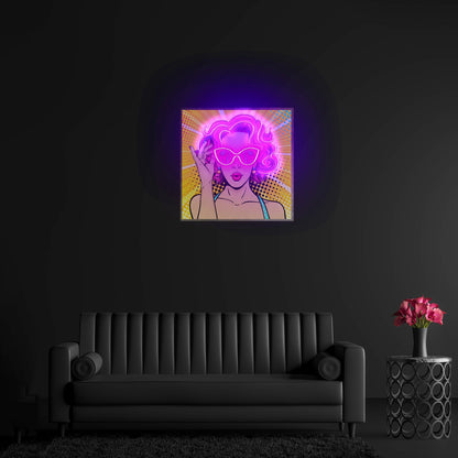 Wow Lady Custom Led Signs Custom Led Signs Artwork For Sale - Shineneon