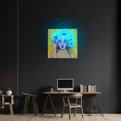 Wow Lady Custom Led Signs Custom Led Signs Artwork For Sale - Shineneon