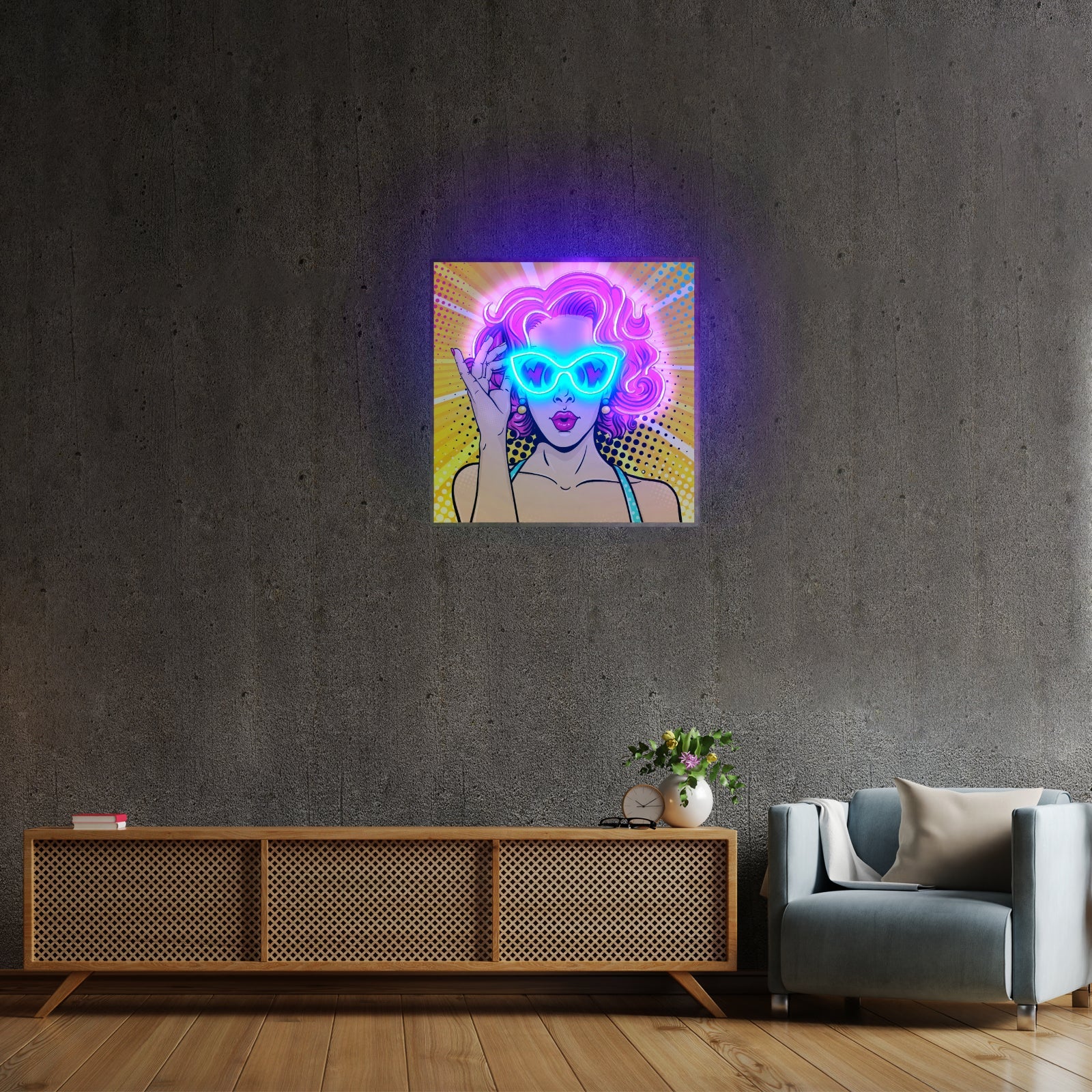 Wow Lady Custom Led Signs Custom Led Signs Artwork For Sale - Shineneon