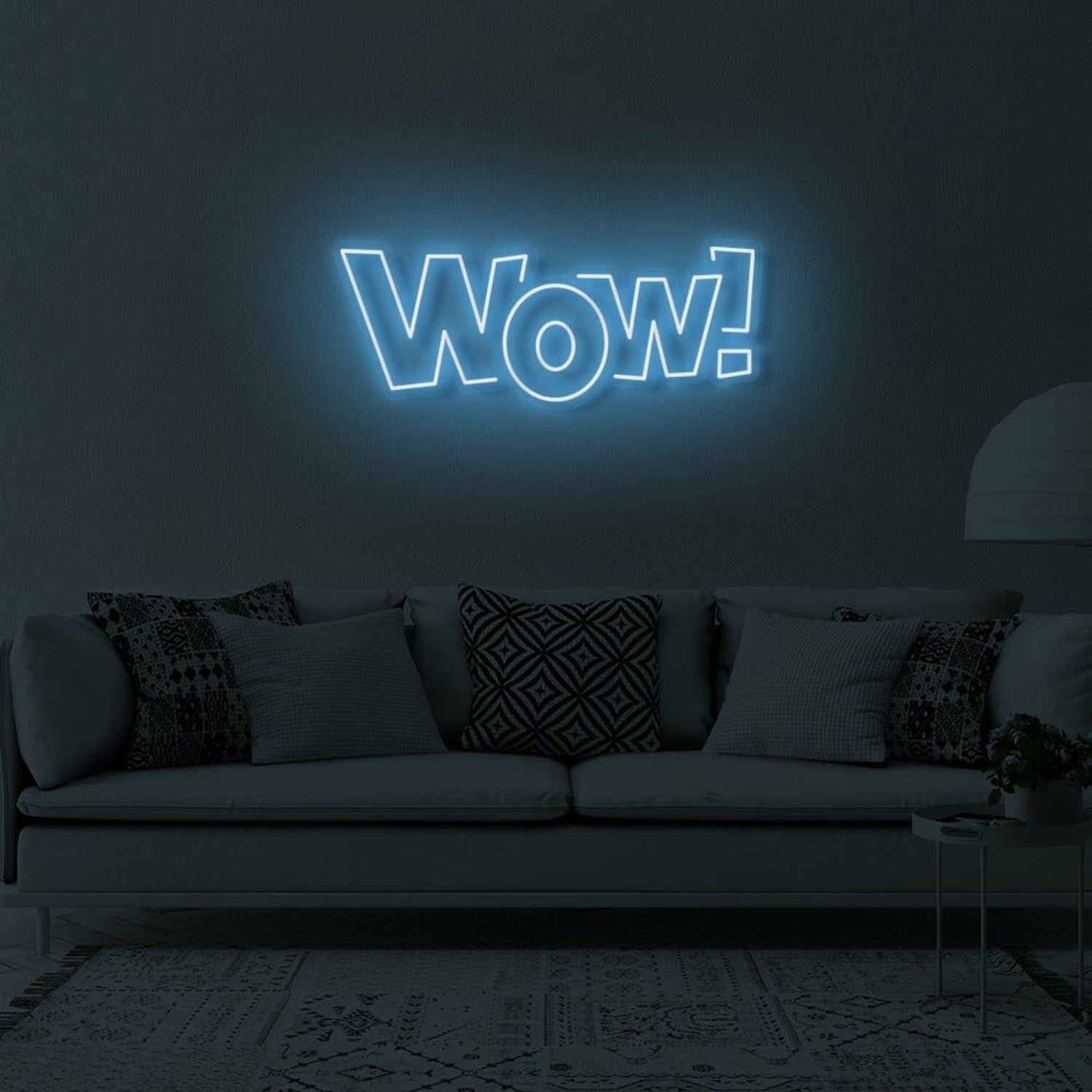 Wow Led Neon Sign Bedroom Wall Art - Shineneon