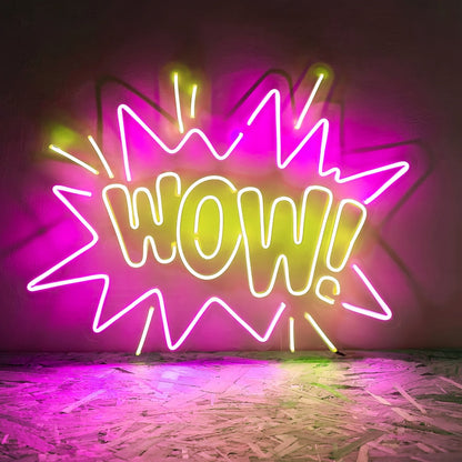 Wow Neon Light Sign - Shineneon