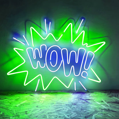 Wow Neon Light Sign - Shineneon