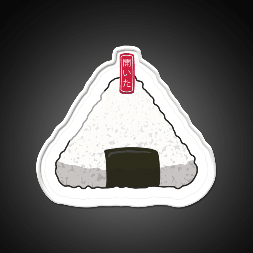 Wrapped Onigiri Snack Food Led Neon Sign Rgb Color - Shineneon