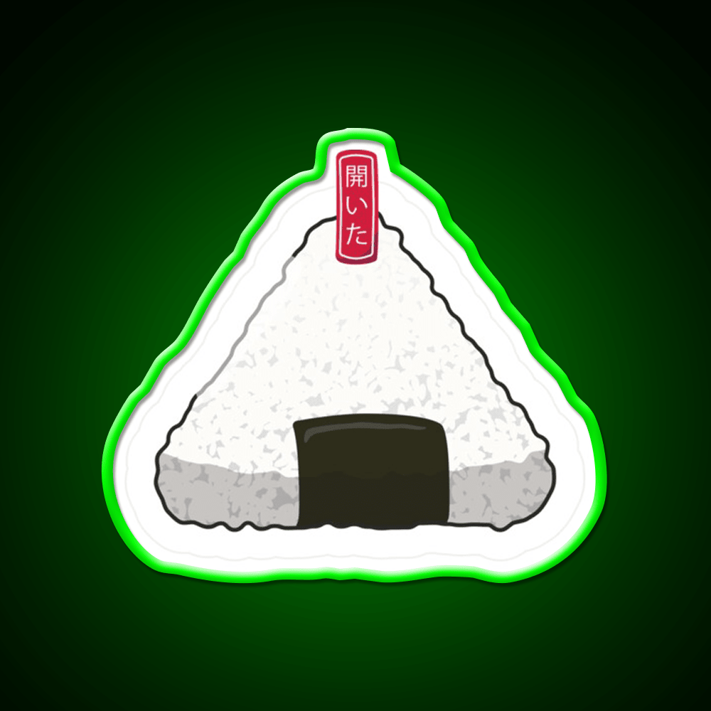 Wrapped Onigiri Snack Food Led Neon Sign Rgb Color - Shineneon