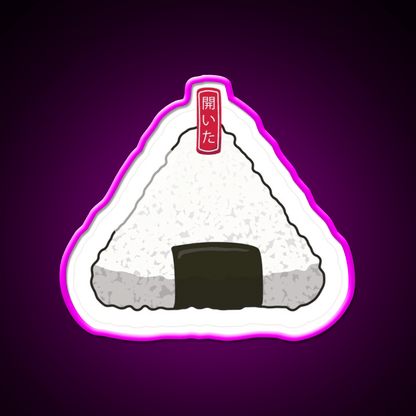 Wrapped Onigiri Snack Food Led Neon Sign Rgb Color - Shineneon