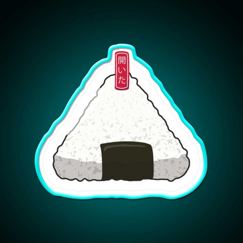 Wrapped Onigiri Snack Food Led Neon Sign Rgb Color - Shineneon