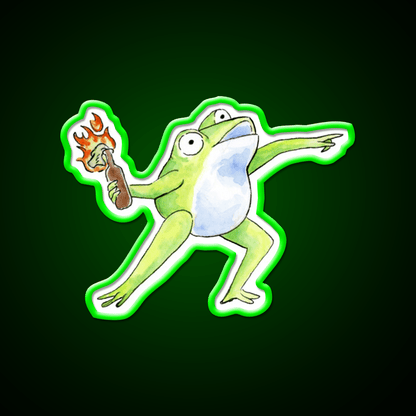 Wreak Havoc Frog Cocktail Bar Decor Led Neon Sign Rgb Color - Shineneon