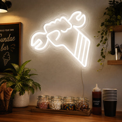 Wrench Fist Neon Sign LED Neon Sign real lifestyle scene