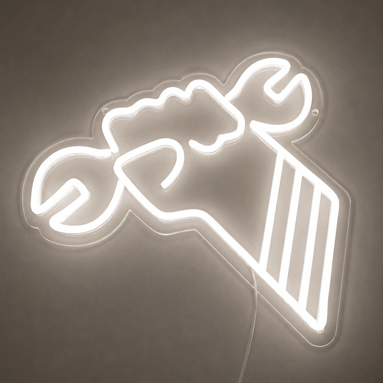 Wrench Fist Neon Sign LED Neon Sign main product image