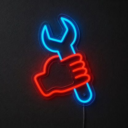Wrench Pliers Workshop Neon Sign LED Neon Sign high-converting product image