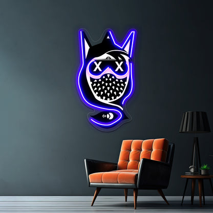 Wrench Vector Art Abstract Wall Artwork Neon Signs