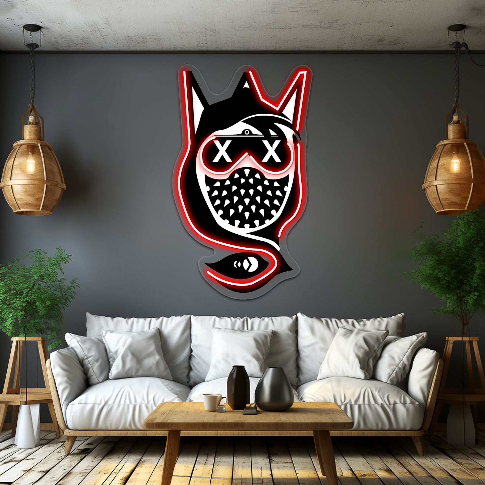 Wrench Vector Art Abstract Wall Artwork Neon Signs | Shineneon