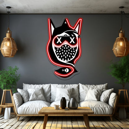 Wrench Vector Art Abstract Wall Artwork Neon Signs