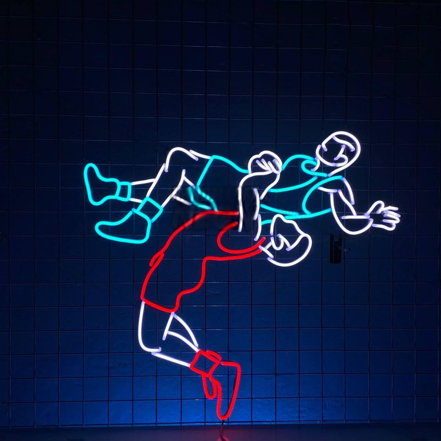 Wrestling Led Neon Sign For Sports Lover | Shineneon