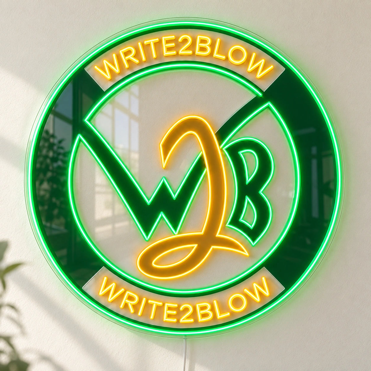 Write2Blow Custom LED Neon Sign | 097c96838c37e7fbd20fcd864fa2bc7ca63a035e0e75cc4bd1c1bf6471fe1557 | natural_light