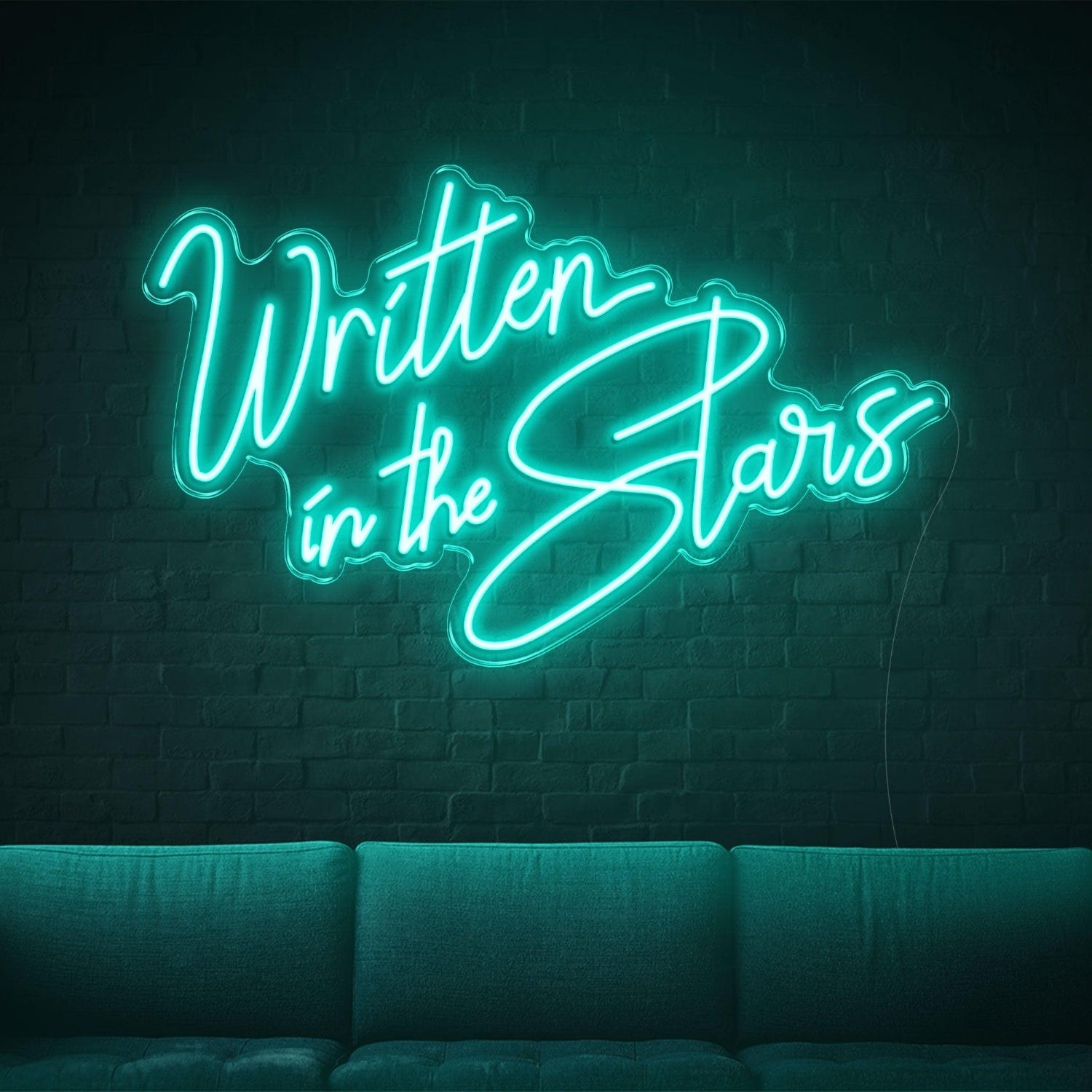 Written In The Stars White Led Neon Sign For Modern Indoor Wall Decor | Shineneon