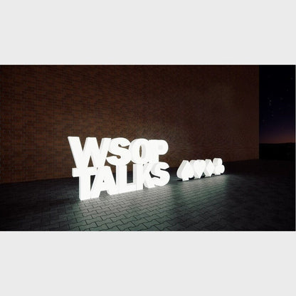 Wsop Talks 3D Frontlit And Backlit Channel Letter Led Light Sign - Shineneon