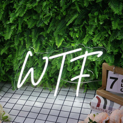 Wtf White Led Neon Sign - Shineneon