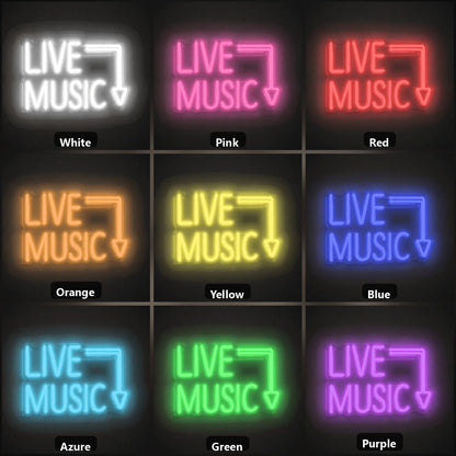 Www Via Live LED Neon Sign color grid