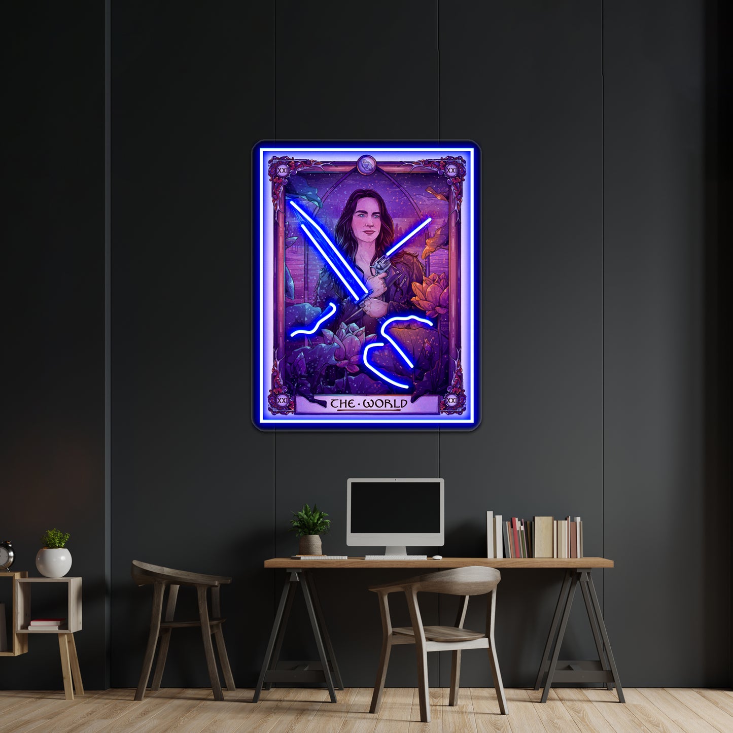 Wynonna The World Wynonna Earp Tarot Artwork Led Neon Signs