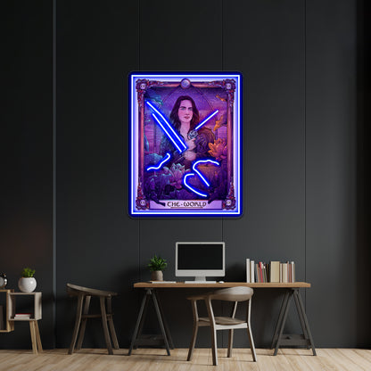 Wynonna The World Wynonna Earp Tarot Artwork Led Neon Signs