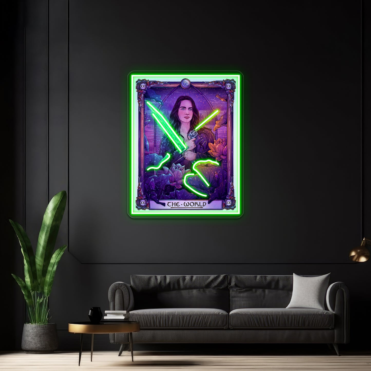 Wynonna The World Wynonna Earp Tarot Artwork Led Neon Signs