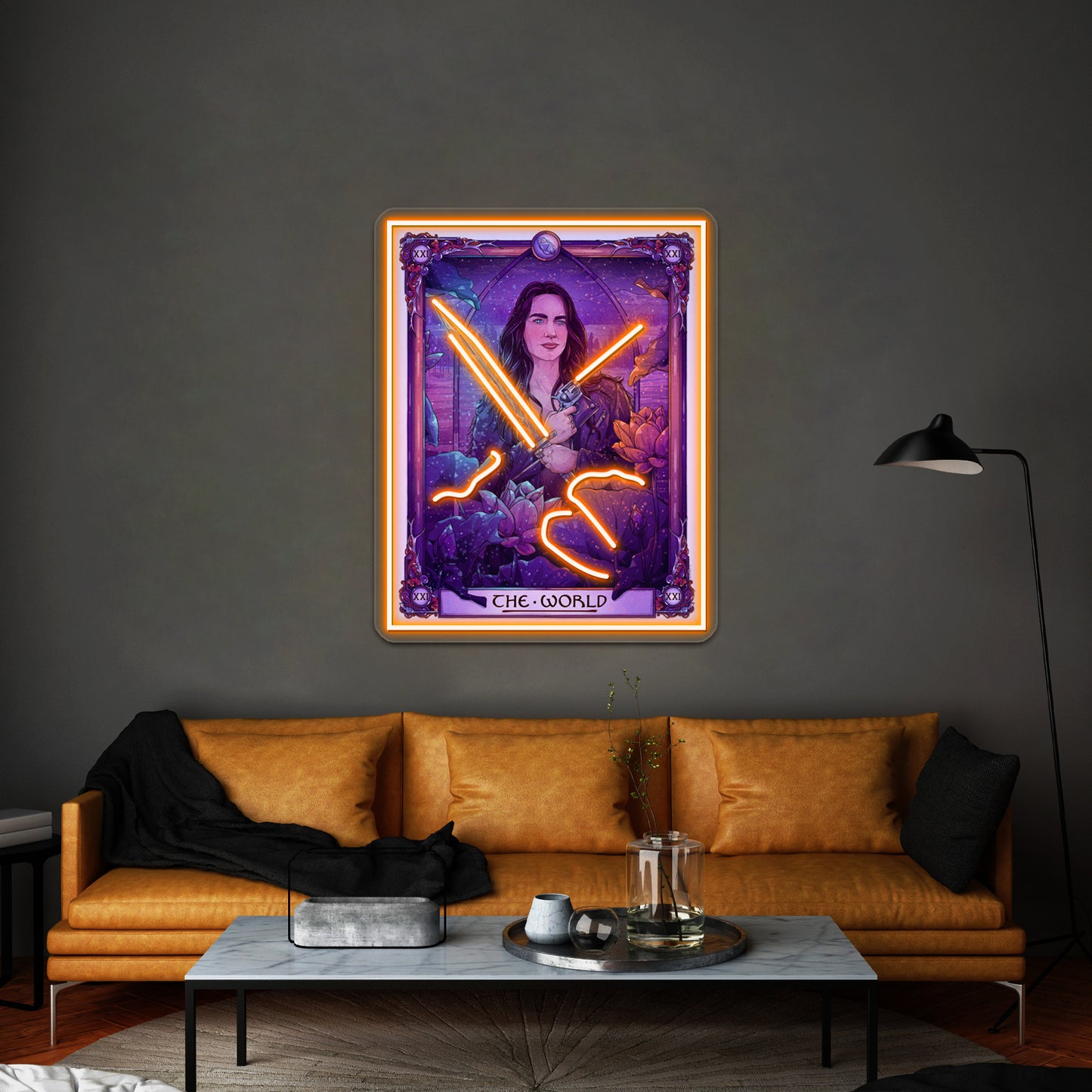 Wynonna The World Wynonna Earp Tarot Artwork Led Neon Signs