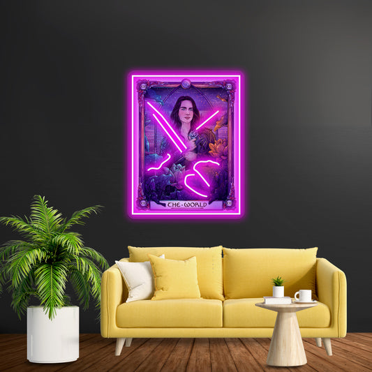 Wynonna The World Wynonna Earp Tarot Artwork Led Neon Signs