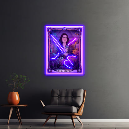 Wynonna The World Wynonna Earp Tarot Artwork Led Neon Signs