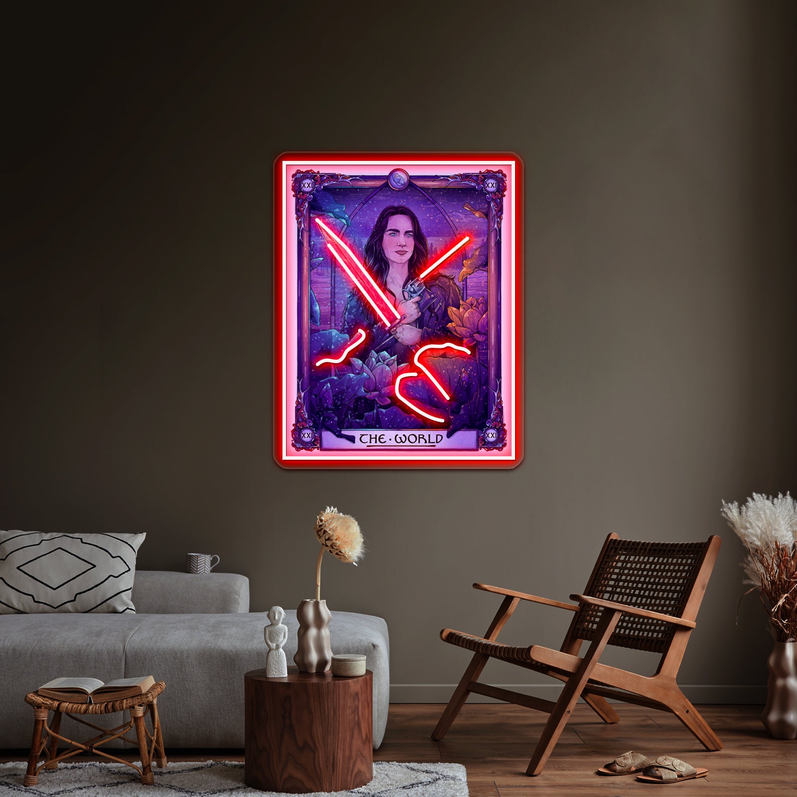 Wynonna The World Wynonna Earp Tarot Artwork Led Neon Signs | Shineneon