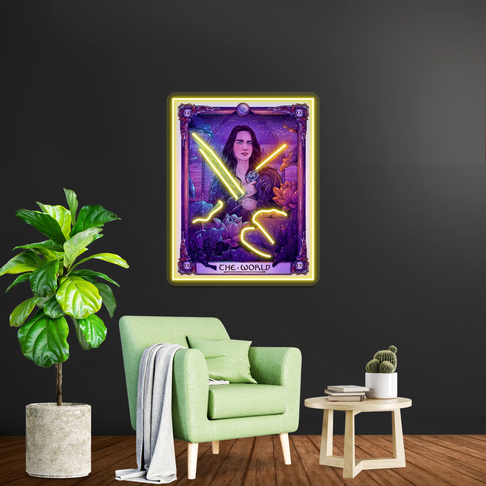 Wynonna The World Wynonna Earp Tarot Artwork Led Neon Signs | Shineneon