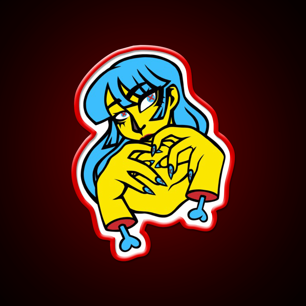 X Girl No Background Nail Salon Led Neon Sign Rgb Color - Shineneon