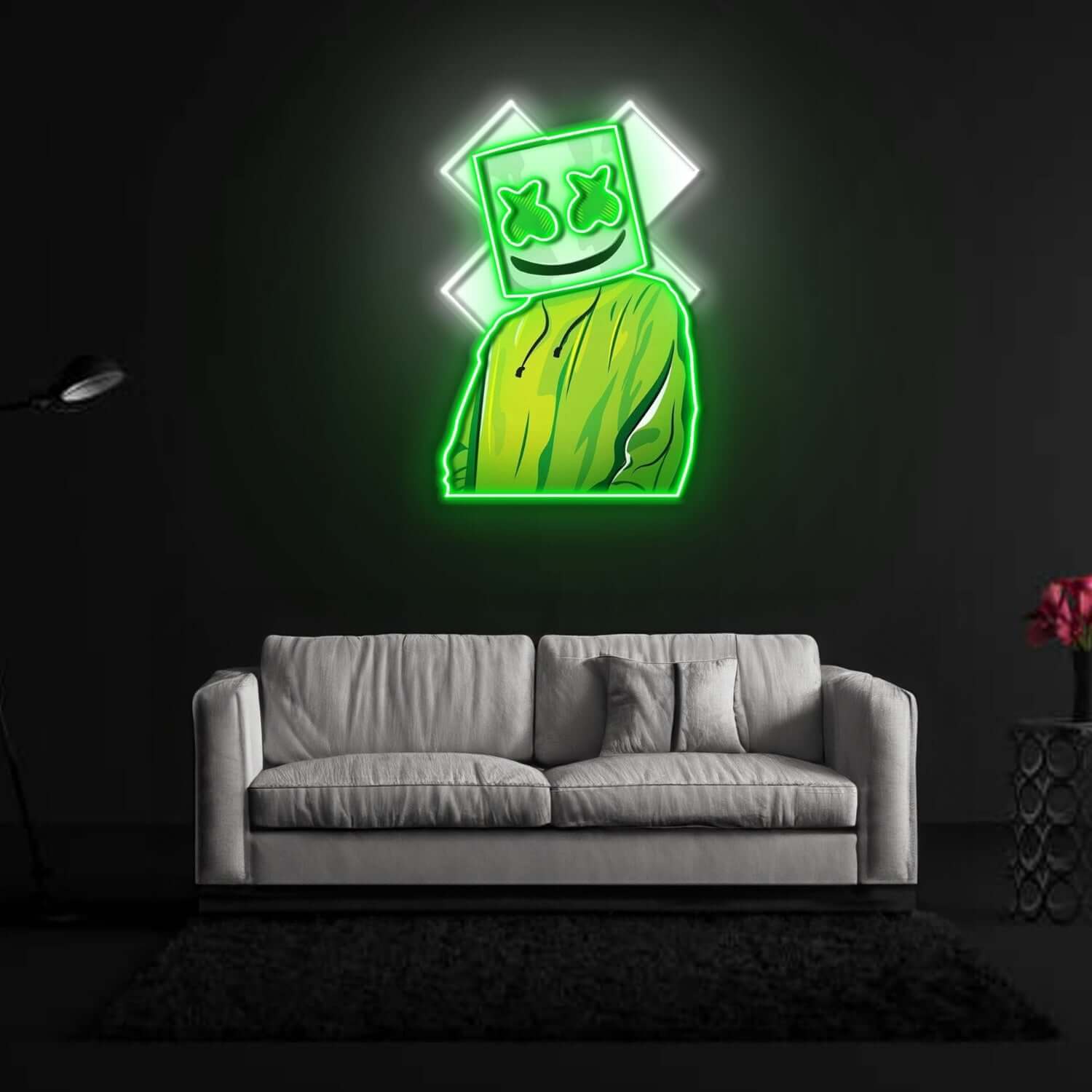 X Mask Cartoon Neon Sign X Acrylic Artwork - Shineneon