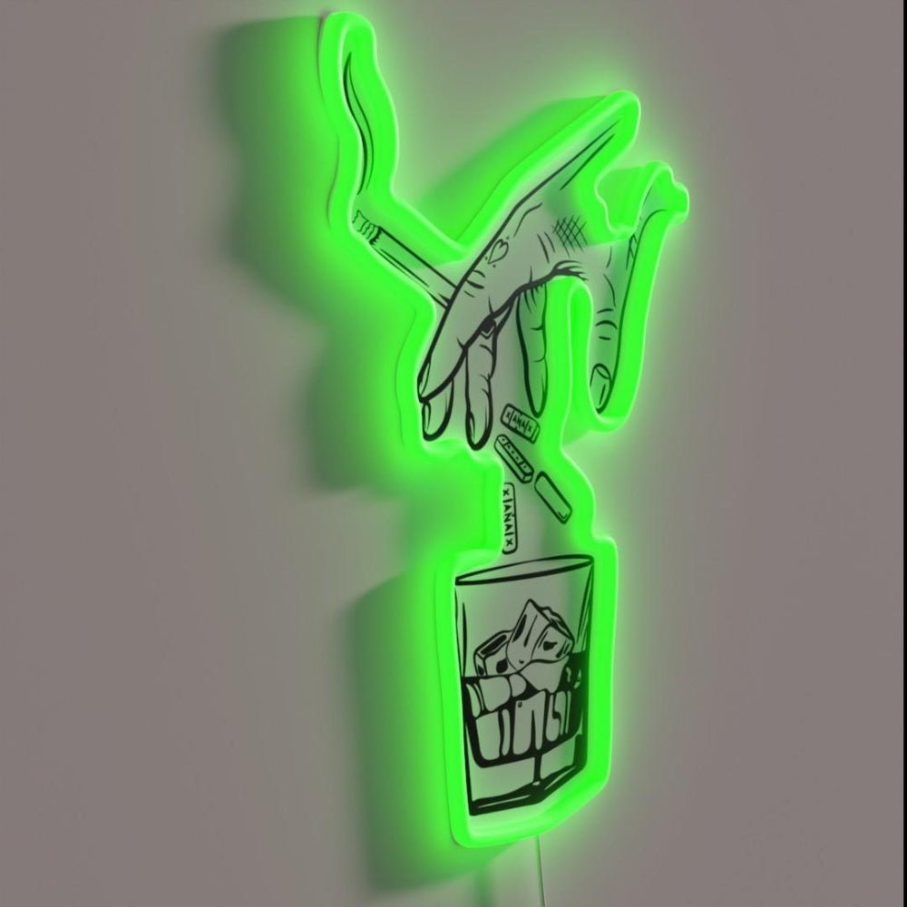 Xanax Pills Xanax Gonna Take You Rgb Led Neon Sign - Shineneon