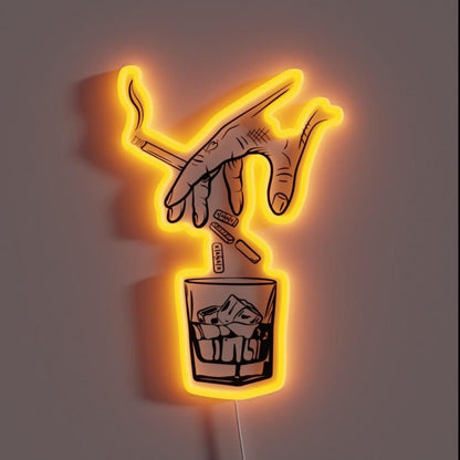 Xanax Pills Xanax Gonna Take You Rgb Led Neon Sign - Shineneon