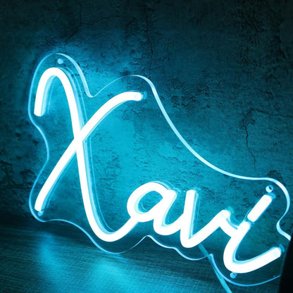 Xavi Blue Led Neon Sign - Shineneon