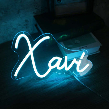 Xavi Blue Led Neon Sign - Shineneon