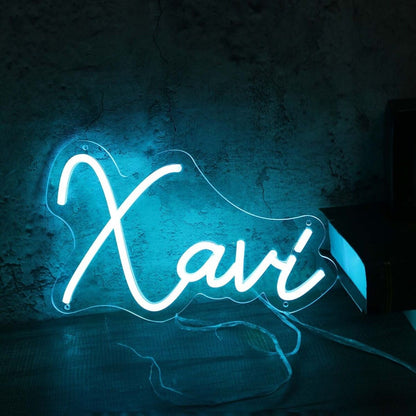 Xavi Blue Led Neon Sign - Shineneon