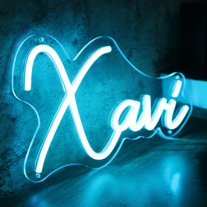 Xavi Blue Led Neon Sign - Shineneon