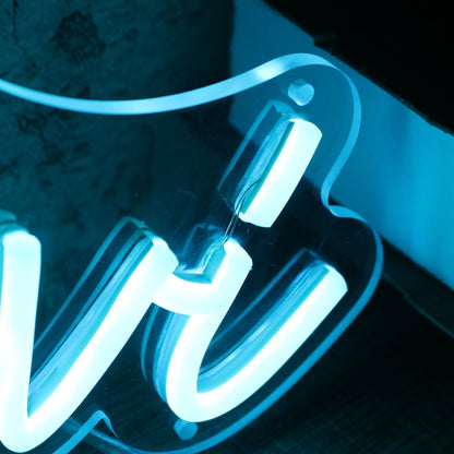 Xavi Blue Led Neon Sign - Shineneon