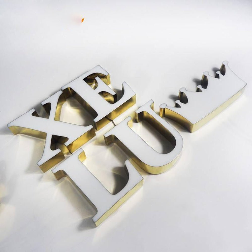 Xe Lu 3D Backlit Letters Business Metal Led Sign - Shineneon