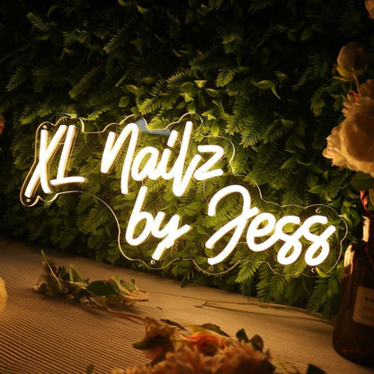 Xl Nailz By Jess Yellow Led Neon Sign - Shineneon