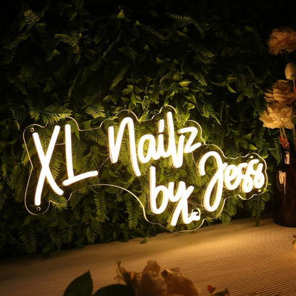 Xl Nailz By Jess Yellow Led Neon Sign - Shineneon