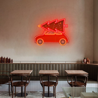 Xmas Is Coming Led Neon Acrylic Artwork For Sale - Shineneon