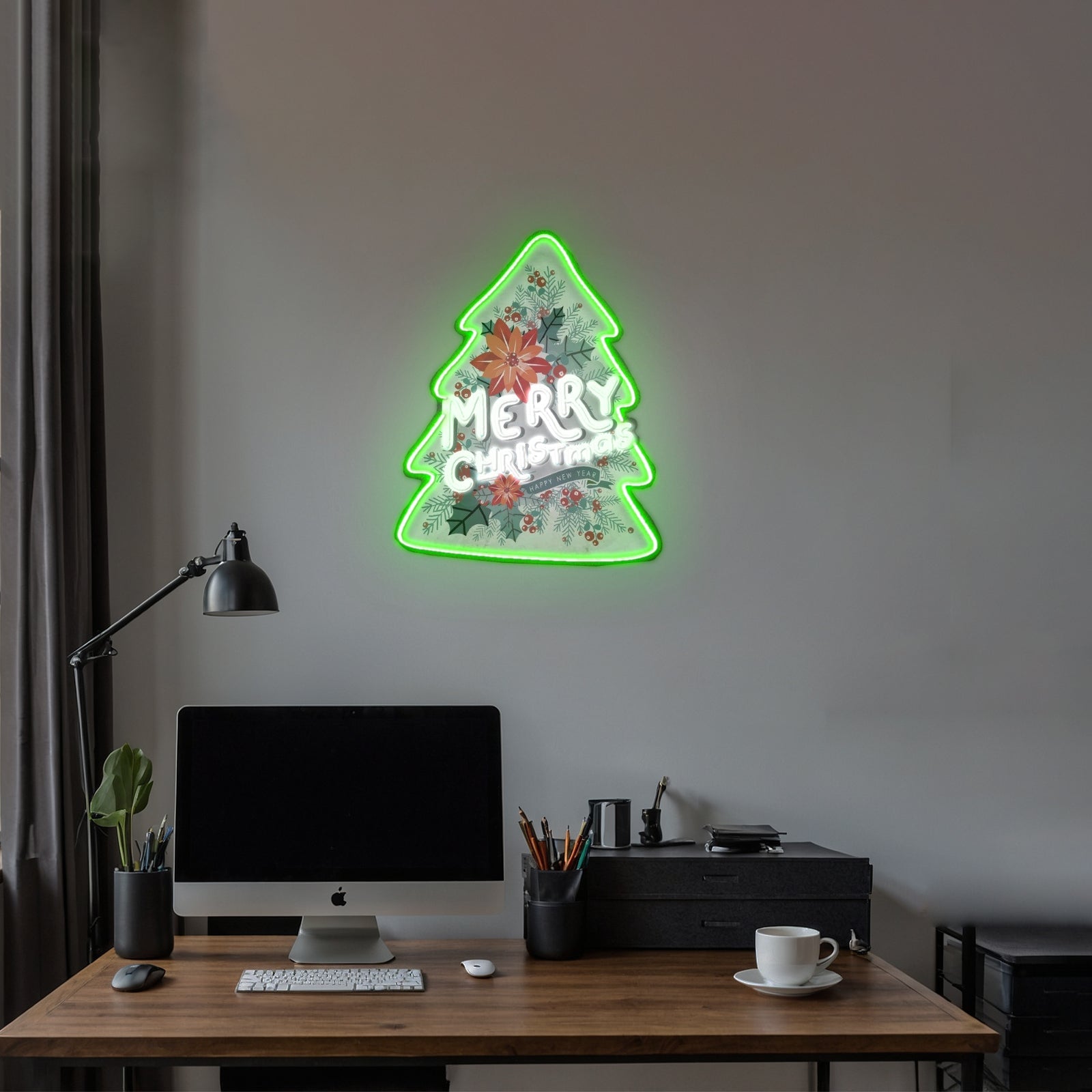Xmas On Tree Led Neon Acrylic Artwork For Sale - Shineneon