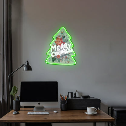 Xmas On Tree Led Neon Acrylic Artwork For Sale - Shineneon